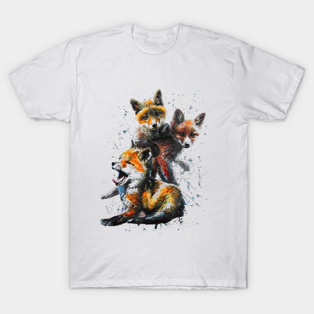 Hand Painted Fox T-Shirt by JaydeMargulies